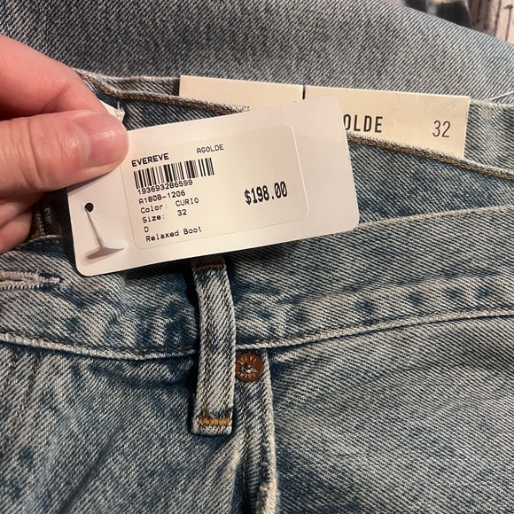 Agolde midrise relax boot fit in curio wash. NWT size 32 - Picture 6 of 6